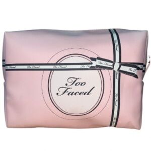 Too Faced Pink Cosmetic Bag
